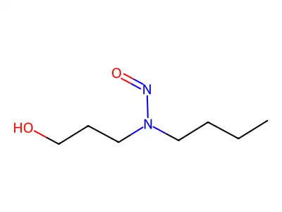 Butyl(3-hydroxypropyl)nitrosamine structure
