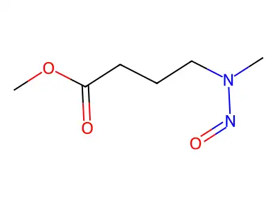 Methyl 4-[methyl(nitroso)amino]butanoate structure