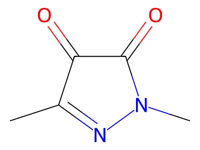 1H-Pyrazole-4,5-dione, 1,3-dimethyl- structure