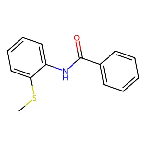 N-[2-(甲硫基)苯基]苯甲酰胺 structure
