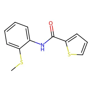 N-(2-甲硫基苯基)噻吩-2-甲酰胺 structure