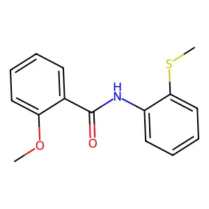 2-甲氧基-N-(2-甲硫基苯基)苯甲酰胺 structure
