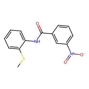 N-[2-(甲硫基)苯基]-3-硝基苯甲酰胺 structure