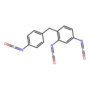 Isocyanic acid, 4-(p-isocyanatobenzyl)-m-phenylene ester structure
