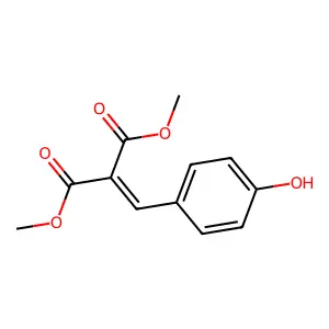 Dimethyl ((4-hydroxyphenyl)methylene)malonate structure