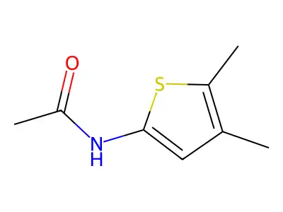N-(4,5-dimethylthiophen-2-yl)acetamide structure
