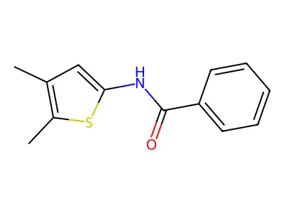 N-(4,5-二甲基噻吩-2-基)苯甲酰胺 structure