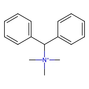 Benzhydryl(trimethyl)azanium structure