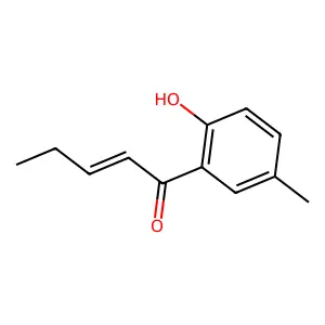 1-(2-Hydroxy-5-methylphenyl)-2-penten-1-one structure