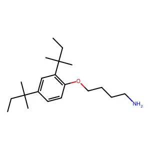 1-Butanamine, 4-[2,4-bis(1,1-dimethylpropyl)phenoxy]- structure