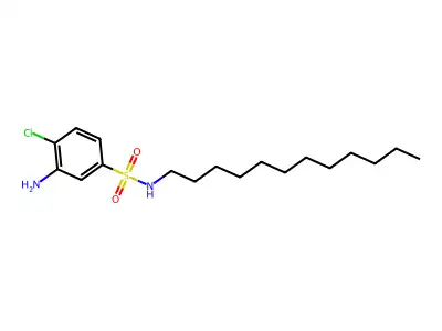 3-Amino-4-chloro-N-dodecylbenzenesulfonamide structure