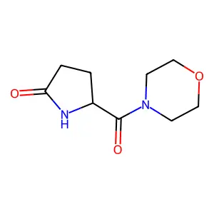 4-((5-Oxo-2-pyrrolidinyl)carbonyl)morpholine structure