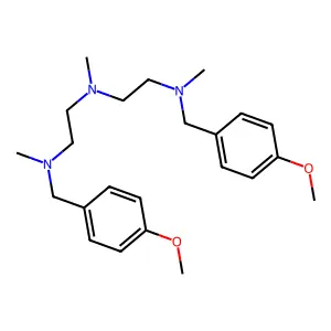 N'-[(4-methoxyphenyl)methyl]-N-[2-[(4-methoxyphenyl)methyl-methylamino]ethyl]-N,N'-dimethylethane-1,2-diamine structure
