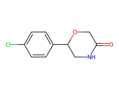 6-(4-Chlorophenyl)morpholin-3-one structure
