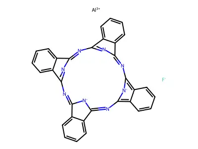 Fluoroaluminum phthalocyanine structure