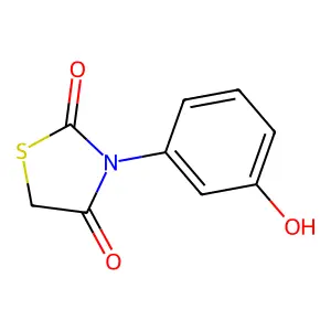3-(3-Hydroxyphenyl)-1,3-thiazolidine-2,4-dione structure