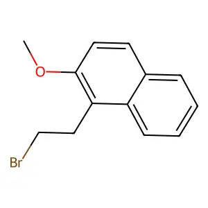 1-(2-Bromoethyl)-2-methoxynaphthalene structure
