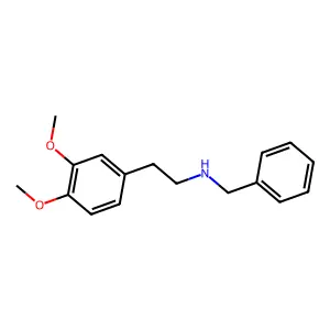 Benzyl-[2-(3,4-dimethoxy-phenyl)-ethyl]-amine structure