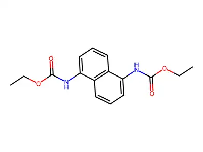 N,N'-(1,5-Naphthalenediyl)bis(ethyl carbamate) structure