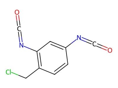 1-Chloromethyl-2,4-diisocyanatobenzene structure