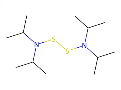 N,N'-Disulfanediylbis[N-(propan-2-yl)propan-2-amine] structure