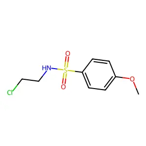 N-(2-chloroethyl)-4-methoxybenzenesulfonamide structure
