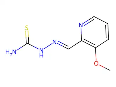 [(3-Methoxy-2-pyridinyl)methylideneamino]thiourea structure