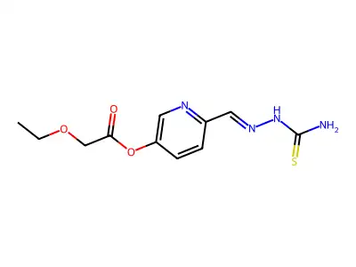 [6-[(Carbamothioylhydrazinylidene)methyl]-3-pyridinyl] 2-ethoxyacetate structure