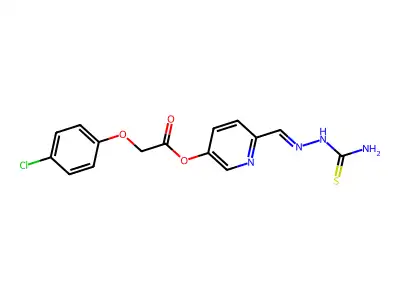 Acetic acid, (4-chlorophenoxy)-, 6-[[(aminothioxomethyl)hydr structure