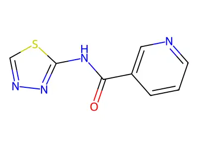 N-(1,3,4-thiadiazol-2-yl)pyridine-3-carboxamide structure