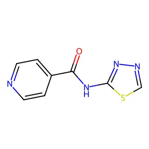 N-1,3,4-噻二唑-2-基吡啶-4-甲酰胺 structure