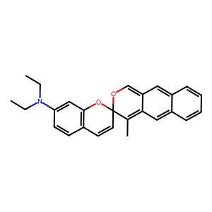 N,N-Diethyl-2'-methylspiro(2H-1-benzopyran-2,3'-(3H)naphtho(2,1-b)pyran)-7-amine structure