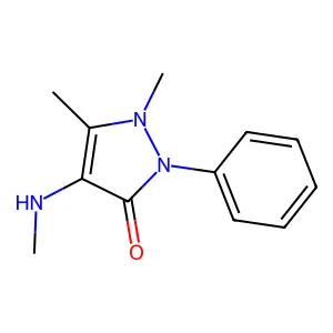 Methylaminoantipyrine structure