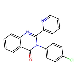 4(3H)-Quinazolinone, 3-(4-chlorophenyl)-2-(2-pyridinyl)- structure