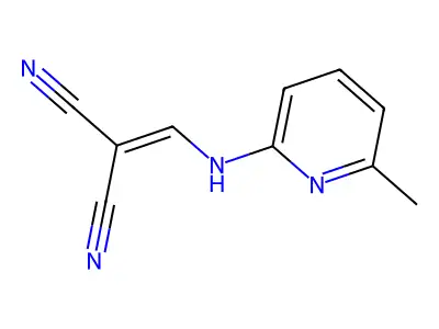 Propanedinitrile, [[(6-methyl-2-pyridinyl)amino]methylene]- structure
