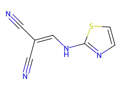 2-((1,3-Thiazol-2-ylamino)methylene)malononitrile structure
