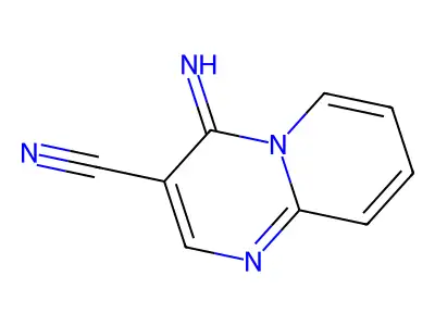 4-Imino-4H-pyrido(1,2-A)pyrimidine-3-carbonitrile structure