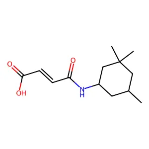 4-Oxo-4-[(3,3,5-trimethylcyclohexyl)amino]but-2-enoic acid structure
