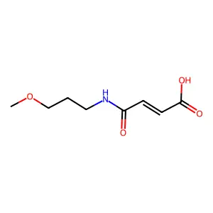 (Z)-4-((3-methoxypropyl)amino)-4-oxobut-2-enoic acid structure