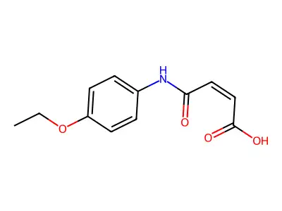 N-(4-Ethoxyphenyl)maleamic acid structure