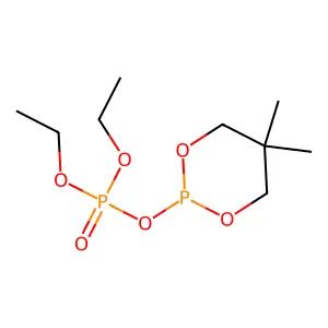 (5,5-Dimethyl-1,3,2-dioxaphosphinan-2-yl) diethyl phosphate structure