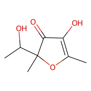4-Hydroxy-2-(1-hydroxyethyl)-2,5-dimethylfuran-3(2H)-one structure