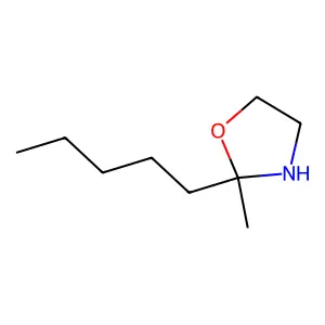 2-Methyl-2-pentyl-1,3-oxazolidine structure