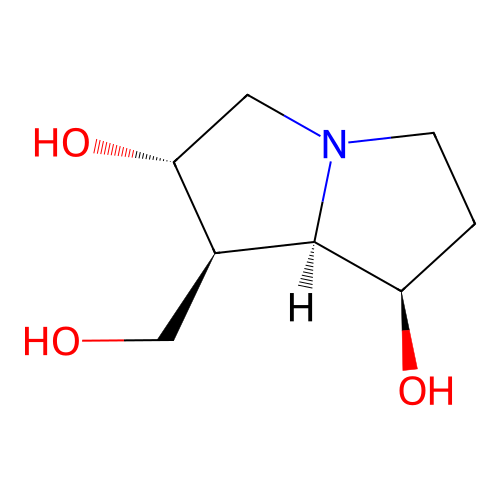 (-)-Rosmarinecine structure