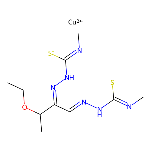CAS 52001-83-9 - C10H18CuN6OS2 structure