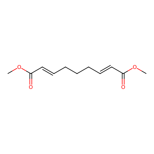dimethyl (2E,7E)-2,7-nonadienedioate structure