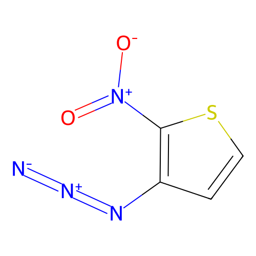 3-Azido-2-nitrothiophene structure