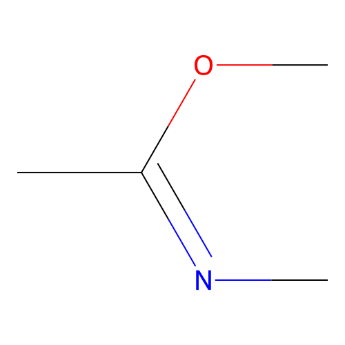Ethanimidic acid, N-methyl-, methyl ester structure
