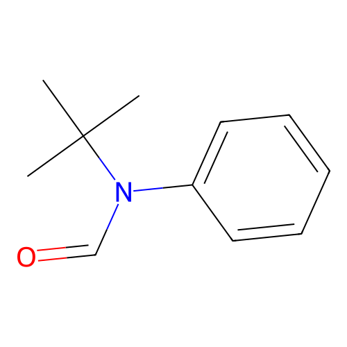 N-(tert-butyl)-N-phenylformamide structure