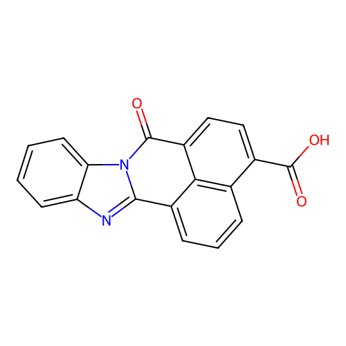 7-Oxo-7H-benzimidazo[2,1-A]benzo[DE]isoquinoline-4-carboxylic acid structure
